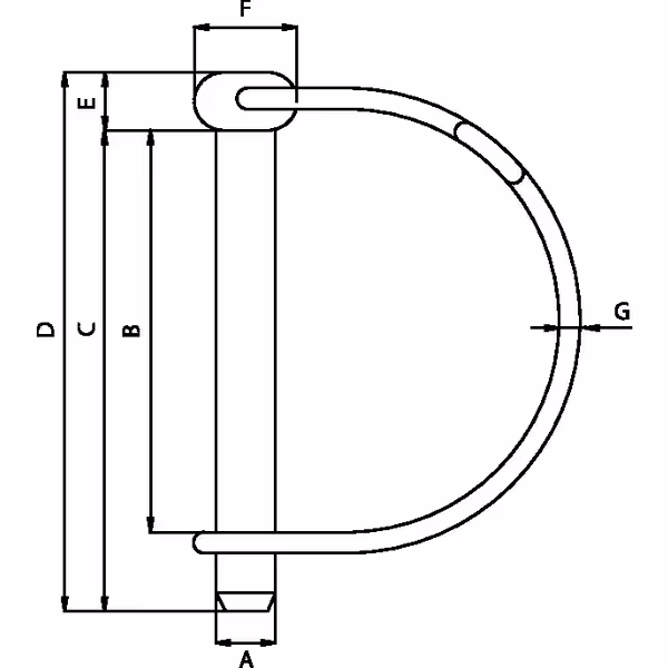 Goupille à arceau 10x60mm (x1)