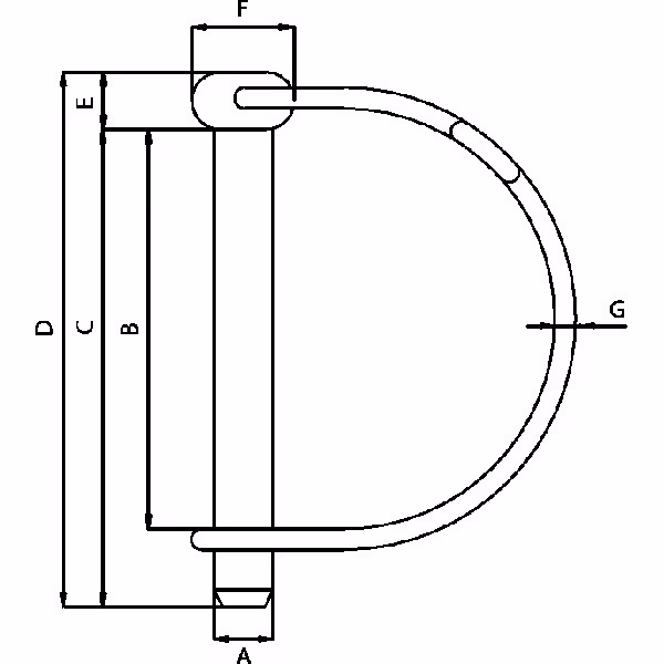 Goupille à arceau 8x60mm (x1)