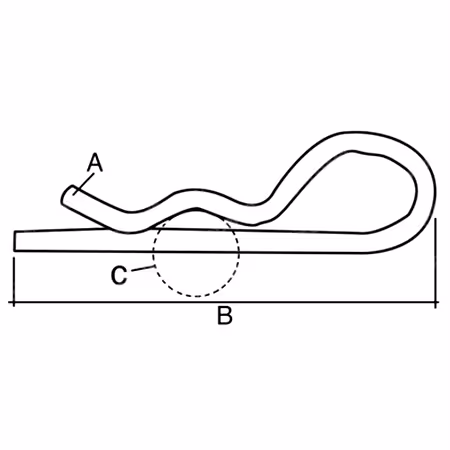 Goupille Bêta 3.5 mm simple spire (x100)