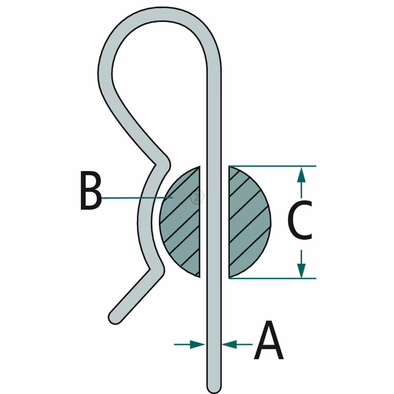 Goupille Bêta 6 mm simple spire (x1)