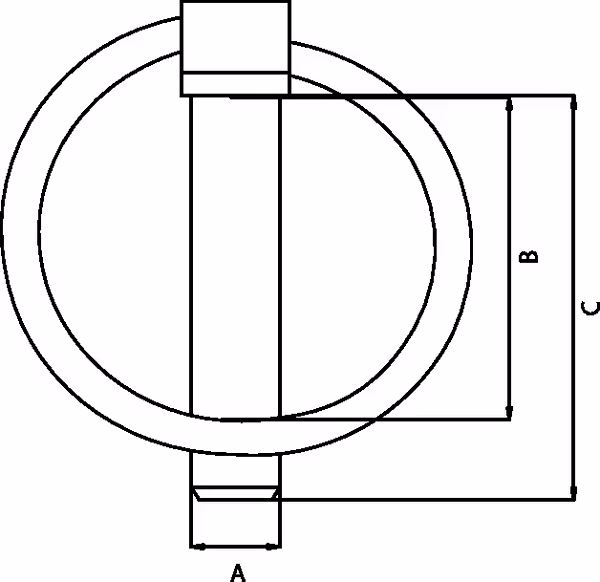 Goupille clip 10x46 mm