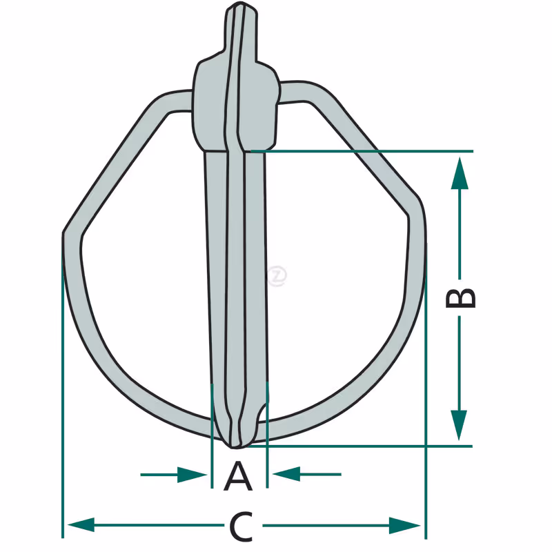 Goupille clip 16 mm spéciale Cat.3