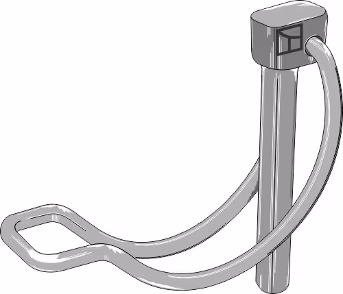 Goupille clip de tube
