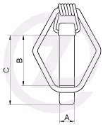 Goupille clips à ressort 10.5 mm (x1)