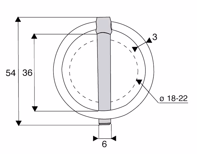 Goupille clips d'attelage Ø 6 X 40 mm adaptable