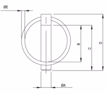 Goupille clips renforcée 11x39 mm (x1)