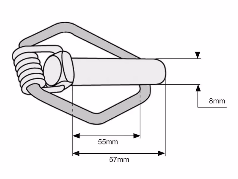 Goupille De Sécurité, Ø axe8mm x 57mm - Vendu par 10 - ref 4272426M1