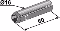 Goupille mecanindus Ø16x60