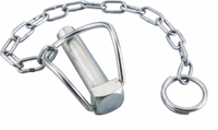 Goupille pour tube Ø14x44 mm avec chainette