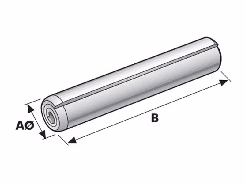 Goupille spirale Ø4 x 24mm (DIN or Standard No.: DIN 7343) - Vendu par 50