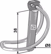 Goupilles clips de tube