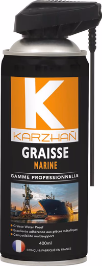 Graisse marine avec tête 2 jets - lot de 6 aérosols 400ml