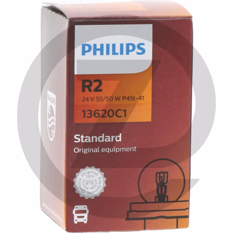 ampoule avec culot R2 - 24V / 55W