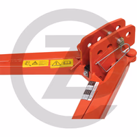 Attelage triangulaire - cat. 2 - modèle renforcé - Avec tube carré de 5 mm et support de relevage en fonte - Convient également pour bras de relevage avec crochet automatique !