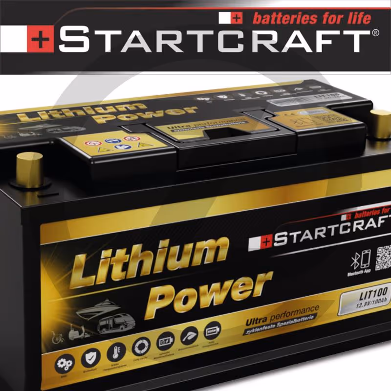 Batterie 12 V / 100 Ah - Batterie spéciale au lithium à décharge profonde