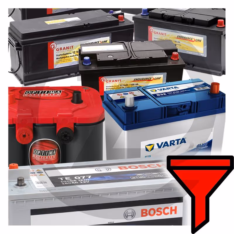 Batterie 12 V / 78 Ah - remplie, préchargée et sans entretien, technologie ca/ca