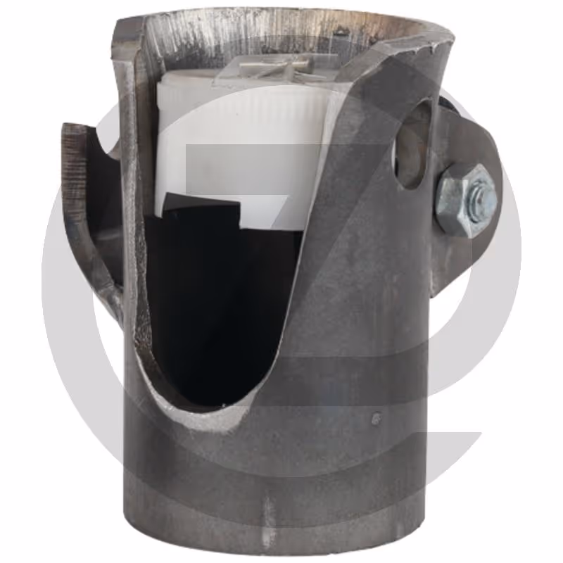 Boitier pour rotule de basculement - droit, - bague en duréthane®, excentrique, rouleau Vulkollan®/silentbloc inclus