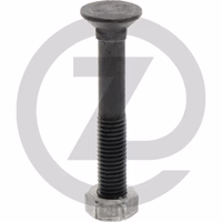 Boulon de charrue - avec écrou hexagonal