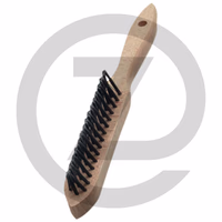 Brosse métallique pour soudure - fils en acier 0,35 - 3 rangs - en forme de V