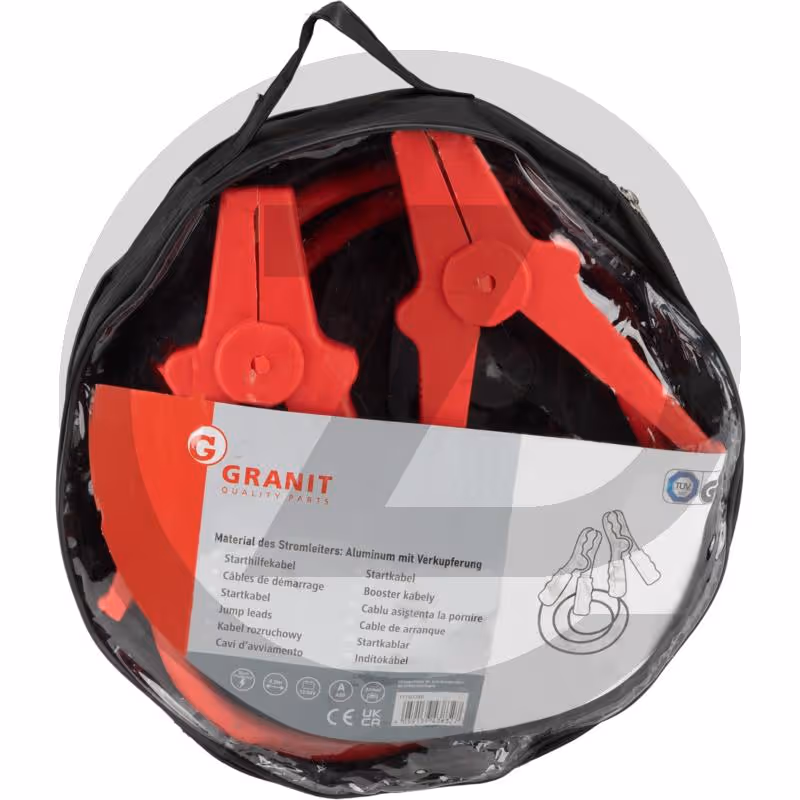 Câble de démarrage 35 mm2 - Pinces en plastique, avec sac de rangement