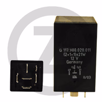 Centrale clignotante, électronique - 12 V, 6 connexions à fiches plates