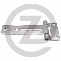 Charnière de porte - coudée, en inox