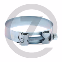 Collier tourillon - double, galvanisé blanc