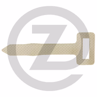 Contre-sangle - 27 x 8 mm, - pour oeillet ovale