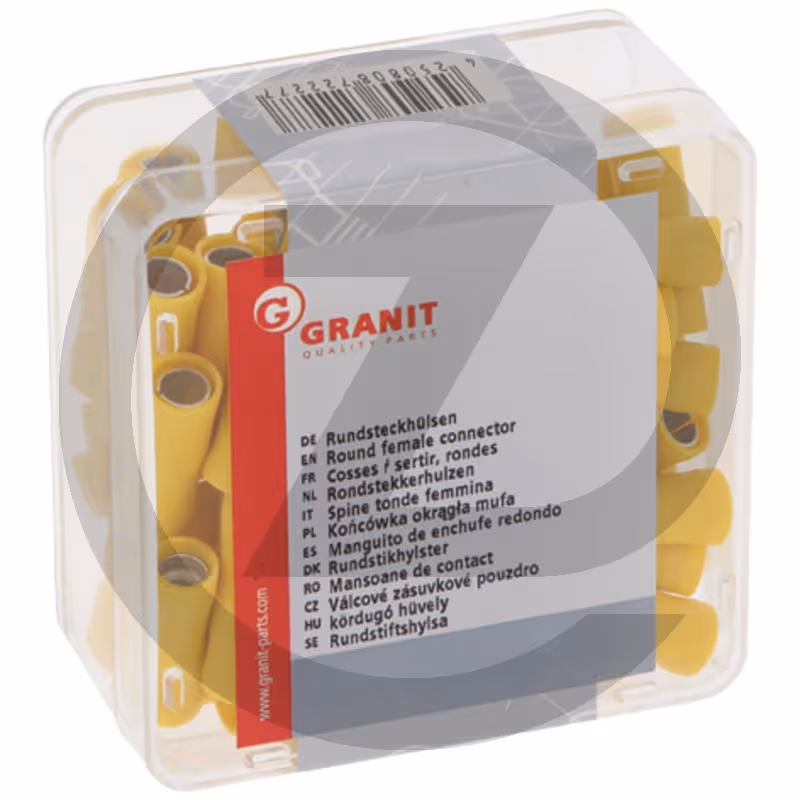 Cosse à sertir ronde - jaune, Ø 5 mm, pour câbles de 4 à 6 mm²
