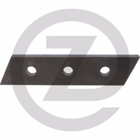 Couteau - gauche et droit - Hardox - épaisseur: 12 mm - 205 x 50 x 12 mm - modèle à 3 trous