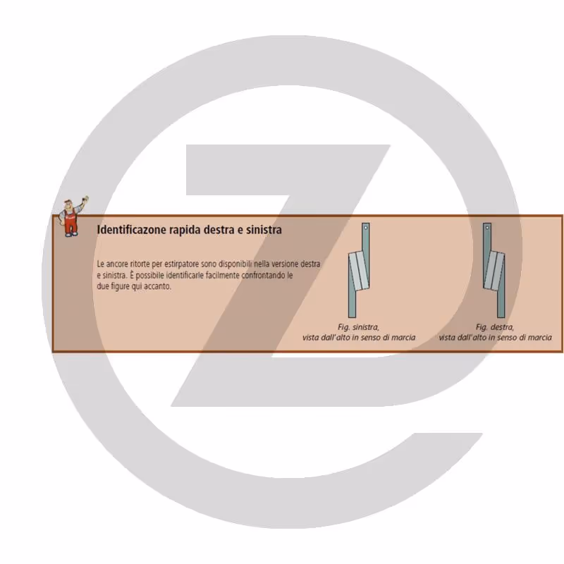 Dent de cultivateur - gauche