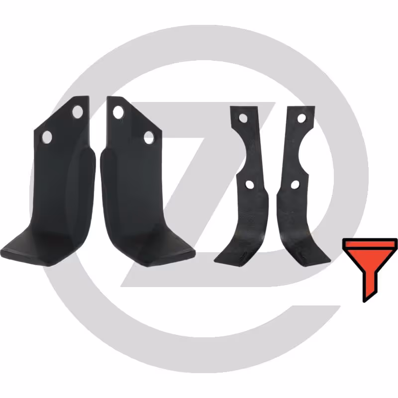 Dent de rotavator - gauche