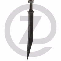 Dents de herse à collet carré - coudée