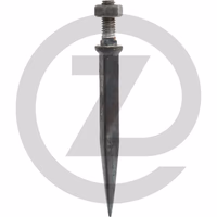 Dents de herse à collet carré, - Dureté naturelle, droit