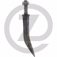 Dents de herse lourde à collet ovale tra - Trempé, plié