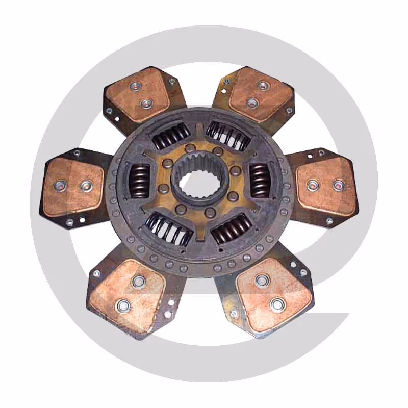 Disque d'embrayage 310 - métal fritté - 6 pastilles <lt/>br<gt/> avec amortisseur de torsions