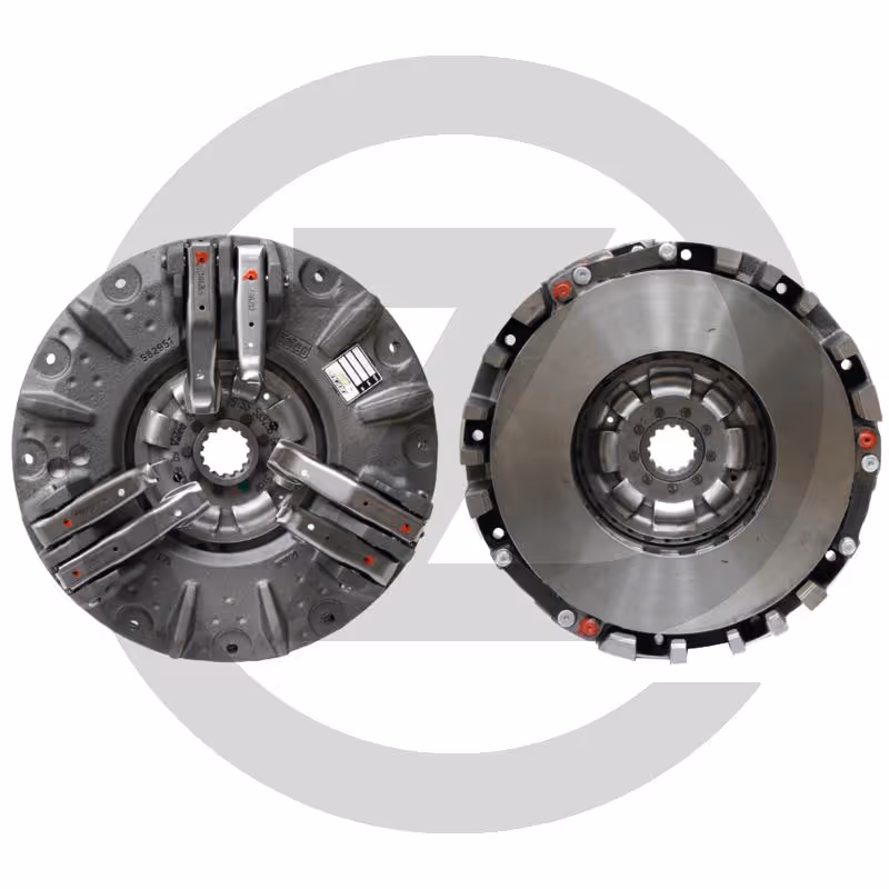 Embrayage double DuT 280 - commande indépendante - organique - amortisseur de torsion, Valeo, centrage : épaulement 300 mm