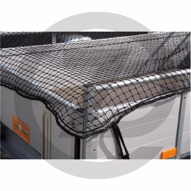 Filet de protection (chargement) - haute résistance, noué, avec bordure ronde et corde d'extension