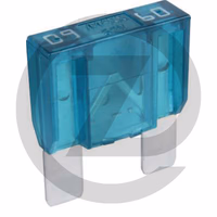 Fusible à fiches plates Maxi - 32 V max. / 60 A | bleu | vendu par 1