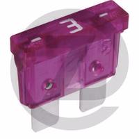 Fusible à fiches plates, standard - 32 V max. / 3 A | violet | vendu par 1