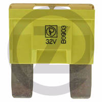 Fusibles à fiches plates, maxi - 32 V max. / 20 A | jaune | VPE 10