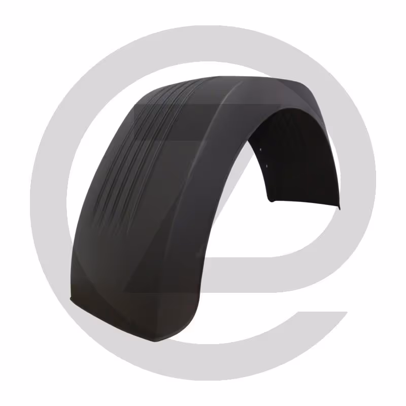 Garde-boue - Aile demi-cercle | plastique | carré-rond | pour remorque de voiture | sans support