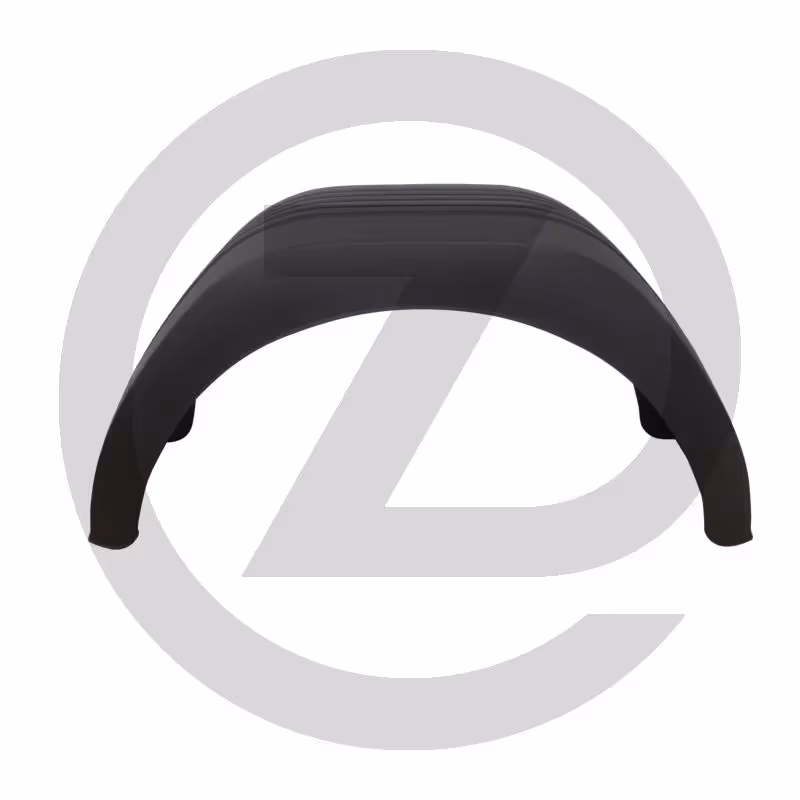 Garde-boue - Aile demi-cercle | plastique | carré-rond | sans support