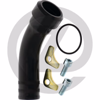 Goulot d'aspiration, enfiché, jeu, 45°