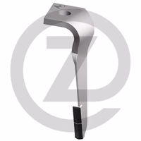 Heavy Duty Dent de herse rotative - droite