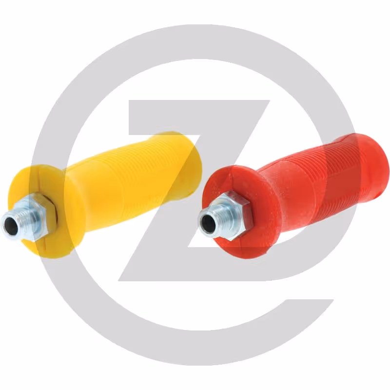 Jeu de poignées - pour tuyaux pneumatiques spiralés et mains de frein M16 x 1,5