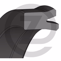 Joint de tige asymétrique - avec lèvre d'étanchéité principale à l'extérieur