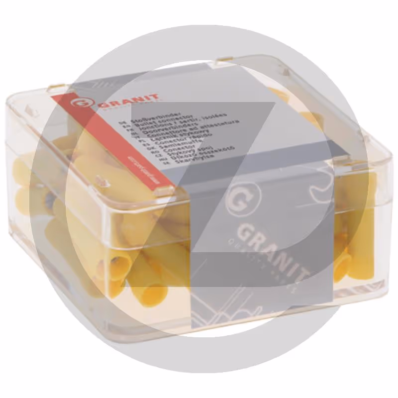 Jonction à sertir - jaune, pour câbles de 4,0 à 6,0 mm²