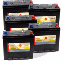 Pack de batteries 12 V / 45 Ah, par 5 - Ensemble composé de 5 x batterie de démarrage 58554577G, remplies, préchargées et sans entretien, technologie ca/ca