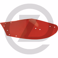 Partie arrière du versoir -12"